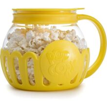 Pipoqueira para micro-ondas Ecolution Micro-Pop, 1,4 L, vidro/plástico, amarelo