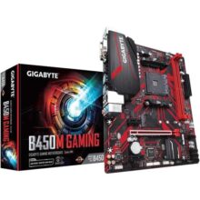 PLACA-MÃE GIGABYTE B450 GAMING AM4 2XDDR4(MÁX 64GB)4 SATA1 M.2 HDMI/VGA/DVI-D 2XUSB 3.2 4XUSB 2.0