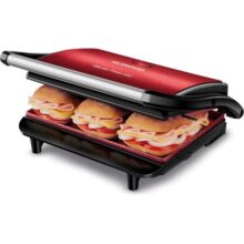 Press Grill Master Press, Mondial, Vermelho/Inox, 1000W, 110V – PG-01-RC