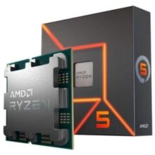 Processador AMD Ryzen 5 7600, 5.1GHz Max Turbo, Cache 38MB, AM5, 6 Núcleos, Vídeo Integrado – 100-100001015BOX