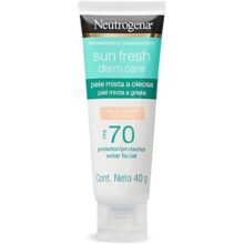 Protetor Solar Facial Para Pele Oleosa NEUTROGENA SUN FRESH® Derm Care Pele Clara FPS 70, 40g