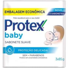 Protex Sabonete Em Barra Para Bebê Baby Delicate Care 85g 3 Unidades