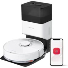 Robo Aspirador de Pó Roborock Q7 Max+, base Pure com autoesvaziamento, 7 semanas sem intervenção, esfregão controlado pelo app, sução 4200Pa, zonas restrição/sem esfregão, autonomia 180min, Alexa