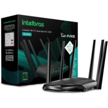 Roteador Wi-Fi 5 Wi-Force W5-2100G Preto Intelbras