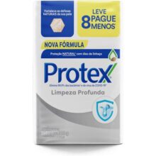 Sabonete em Barra Antibacteriano Protex Limpeza Profunda 8 un de 85g Promo Leve Mais Pague Menos