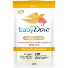 Sabonete Líquido Glicerina Baby Dove Hidratação Glicerinada 180ml Refil