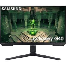 SAMSUNG Monitor Gamer Odyssey 27″, FHD, 240 Hz, 1ms, com ajuste de altura, HDMI, DP, Gsync, Freesync, Preto, Série G40