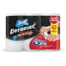 Scott Duramax Pano Reutilizável Em Rolo, Branco, 174 Folhas (3 Unidades De 58 Folhas)