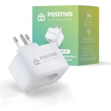 Smart Plug Wi-Fi 10A/1000W, Positivo Casa Inteligente, Ligue ou Desligue seus Eletrodomésticos Através do Smartphone, Compatível com Alexa