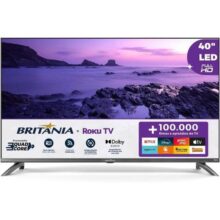 Smart TV 40” Britânia BTV40M9GR2CGB Roku TV LED Dolby Audio