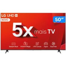 Smart Tv 4k 50” LG Uhd 50ut8050 Processador 5 Ger7 Webos 24 Bivolt Controle Smart Magic