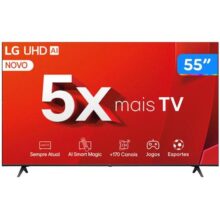 Smart Tv 55″ 4k Lg Ultra Hd 55ut8050 Com Processador A5 Ger7 Ai, Alexa/chromecast Integrado, Otimizador De Jogos, Webos 24 E Controle Smart Magic