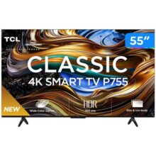 Smart TV 55” LED TCL 55P755 Wi-Fi Bluetooth – 3 HDMI 1 USB