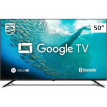 Smart TV Philips 50″ 4K HDR 50PUG7019/78, Google TV, Comando de Voz