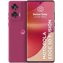 Smartphone Motorola Edge 50 Fusion 5G – 256GB 8GB RAM + 8GB RAM Boost 50MP Sony AI Camera IP68 NFC Pink – Vegan Suede