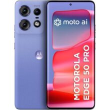 Smartphone Motorola Edge 50 Pro 5G 256GB 24GB Ram Boost 50MP Ultra-Pixel AI Camera IP68 NFC – Lilac – Silicon Leather