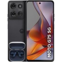 Smartphone Motorola Moto g75 5G + Moto Buds – 256GB 16GB (8GB RAM+8GB Ram Boost) e 50MP Sony Lytia 600 Camera Moto AI Ultrarresistencia militar – Preto