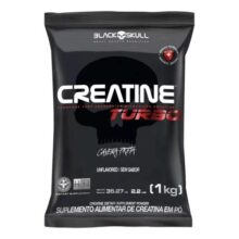 Suplemento em Pò Creatine Turbo Refil 1kg Black Skull Without flavor Sabor Sem sabor