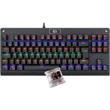 Teclado Mecânico Redragon Dark Avenger Preto Iluminação Rainbow Switch Azul K568R