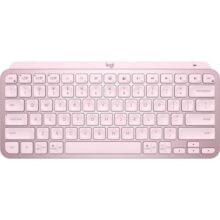 Teclado sem fio Logitech MX Keys Mini com Iluminação Inteligente, Conexão USB ou Bluetooth Easy-Switch para até 3 dispositivos e Bateria Recarregável – Rosa