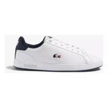 Tênis Masculino Lacoste Graduate Pro Em Couro Tricolor