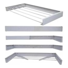 Varal Magico 7 Varetas 120cm Aluminio – Dobravel Branco