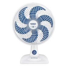 Ventilador De Mesa Mondial Super Power 6 Pás 60W 30Cm Branco e Azul Escuro VSP-30-W – 127V