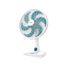 Ventilador de Mesa Ultra V-UT-30-01 30cm 6 Pás 3 Velocidades Branco e Azul