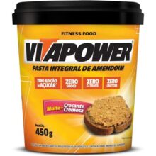 VitaPower Pasta De Amendoim Integral – 450G Crocante – Vitapower