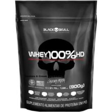 Whey 100% Hd – 900G Refil Cookies e Cream Black Skull