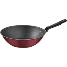 Wok Tramontina Loreto em Alumínio com Revestimento Interno e Externo Antiaderente Starflon Max Vermelho 28 cm 3,6 L