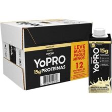 YoPRO Bebida Láctea UHT Baunilha 15g de proteínas 250ml – 12 unidades